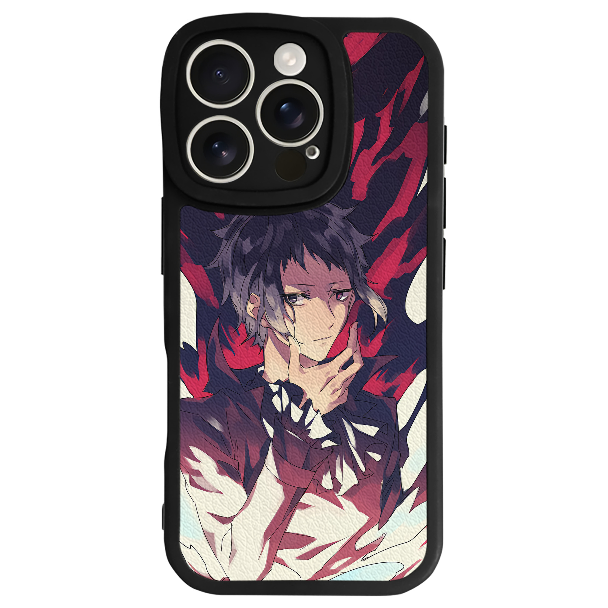 （画像用） 文豪ストレイドッグス Bungo Stray Dogs 【iPhone 16シリーズ対応】シリコンスマホケース（レザー調） 材質：シリコン